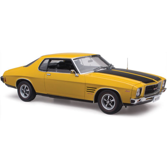 1:18 Holden HQ Monaro GTS - Mustard with Black Stripes - Classic Carlectables - 18620