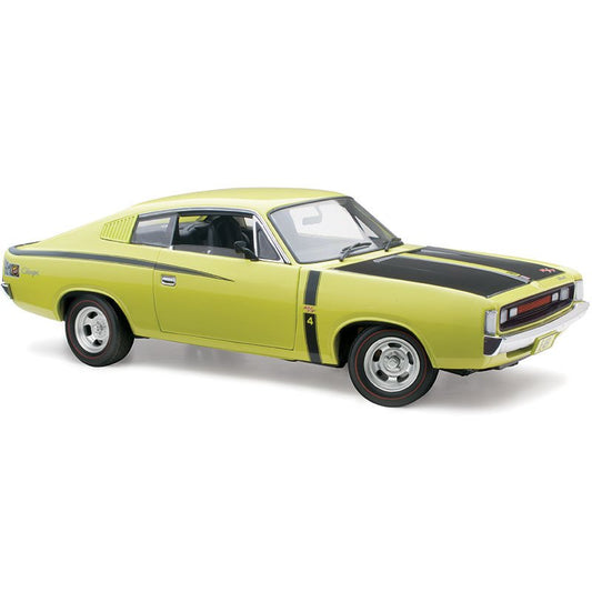 1:18 Chrysler VH Valiant E49 R/T Charger 'Small Tank' - 1972 - Limelight - Classic Carlectables - 18646