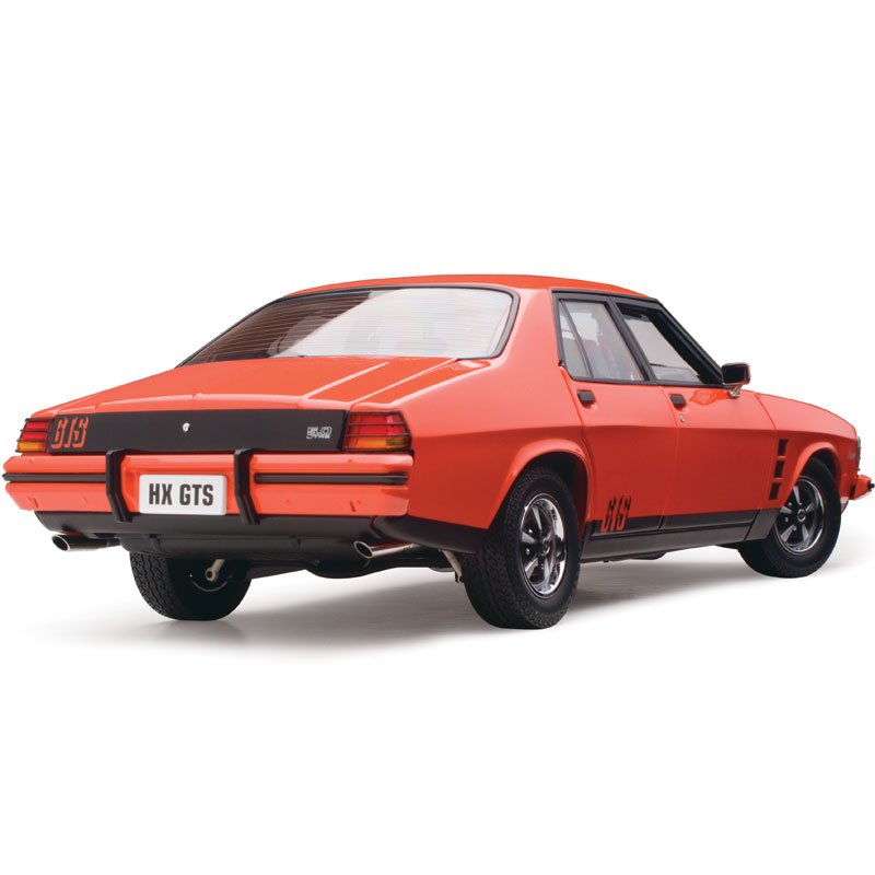 1:18 Holden HX Monaro GTS - Mandarin Red with Black Stripes - Classic Carlectables - 18660