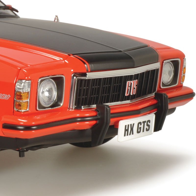 1:18 Holden HX Monaro GTS - Mandarin Red with Black Stripes - Classic Carlectables - 18660