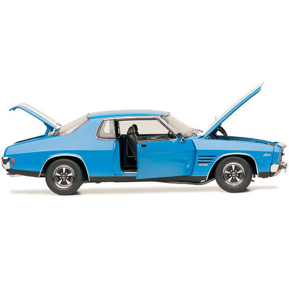 1:18 Holden HQ Monaro GTS - Azure Blue with White Stripes - Classic Carlectables - 18683