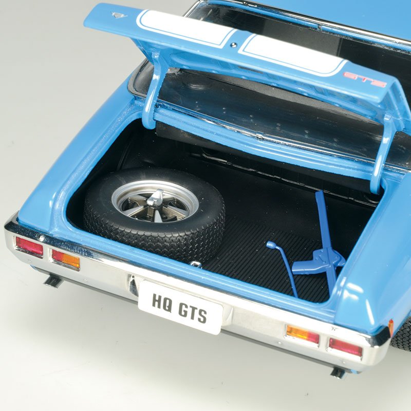 1:18 Holden HQ Monaro GTS - Azure Blue with White Stripes - Classic Carlectables - 18683