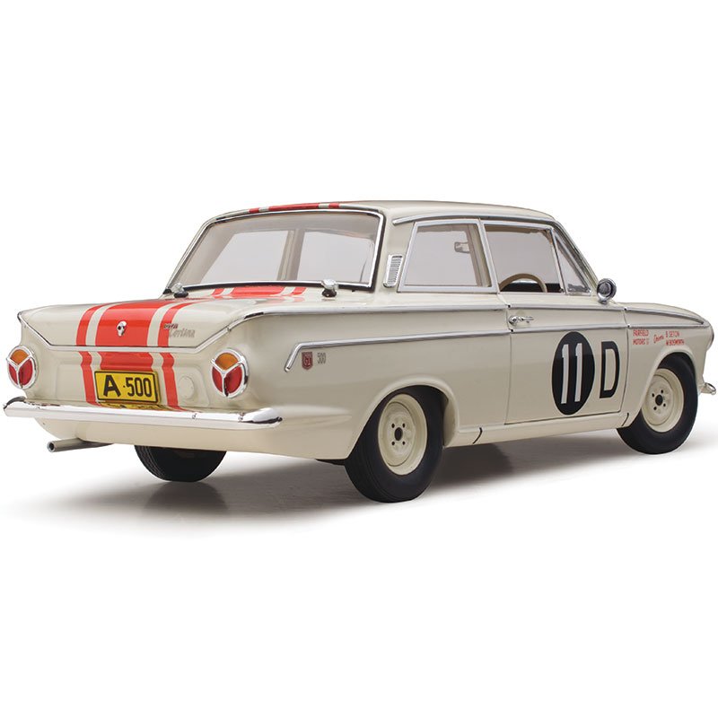 1:18 Ford Cortina GT 500 #11D - 1965 - Bathurst Winner - Fairfield Motors Pty Ltd - Barry Seton - Classic Carlectables - 18723