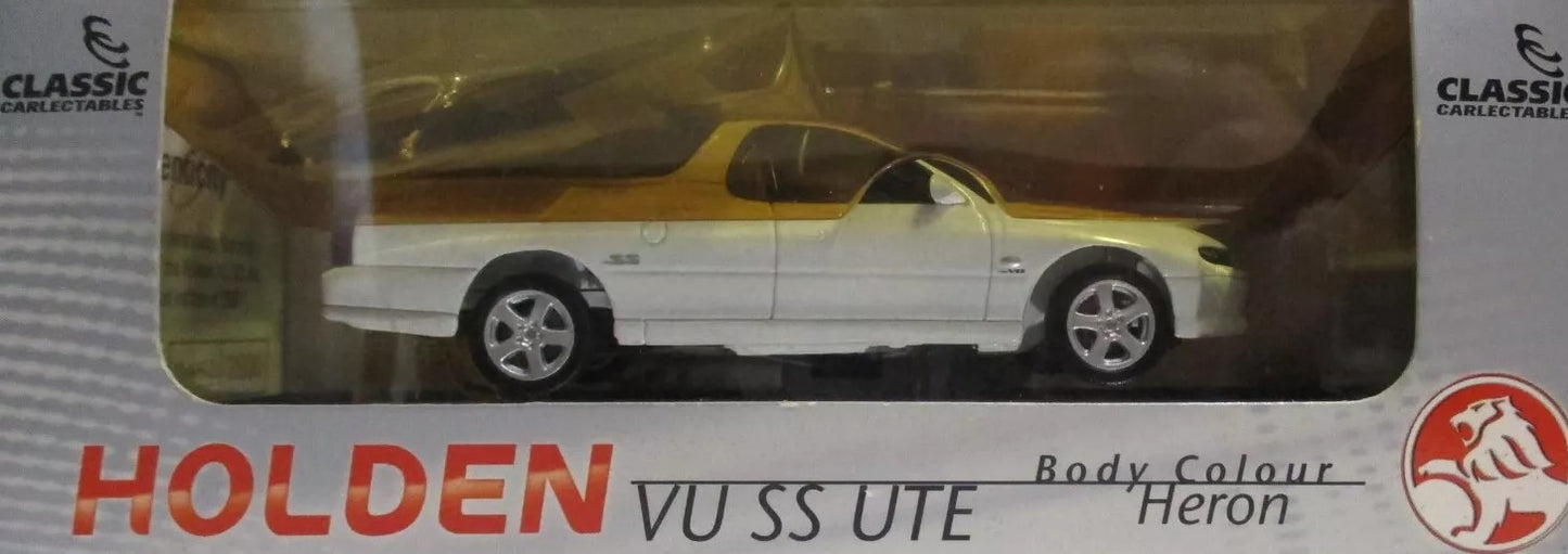 1:43 Holden VU SS Ute - Heron White - Classic Carlectables - 43505