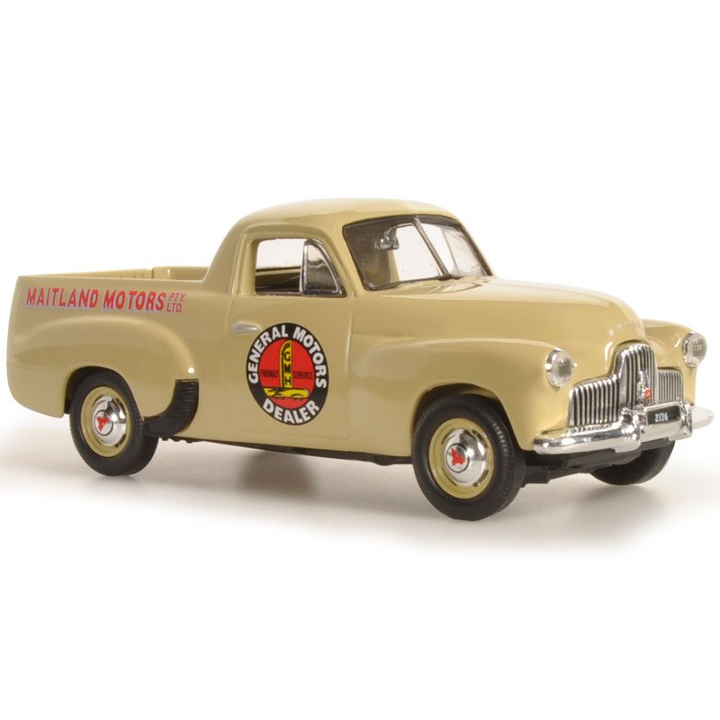 1:43 Holden FX Utility - Holdens at Work - General Motors Dealers - Nankeen Cream - Classic Carlectables - 43512