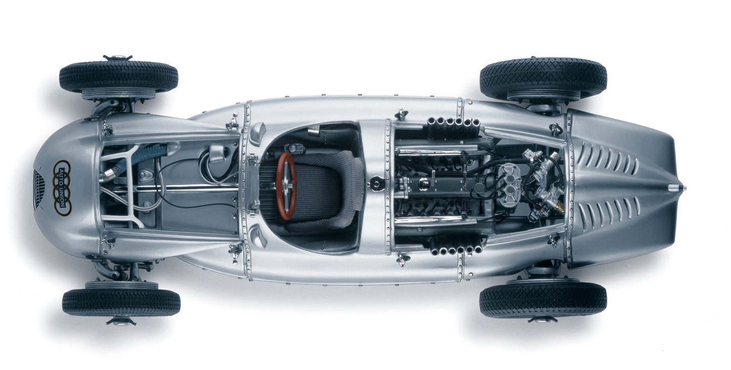 1:18 Auto Union Typ D - 1938 - Silver - CMC Models - M-027