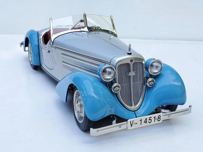 1:18 Audi Front 225 Roadster - 1935 - Blue/Silver - CMC Models - M-075B