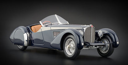 1:18 Bugatti 57 SC - Corsica Roadster - Chassis Nr 57593 - GU7 - 1938 - Dark Blue - CMC Models - M-106