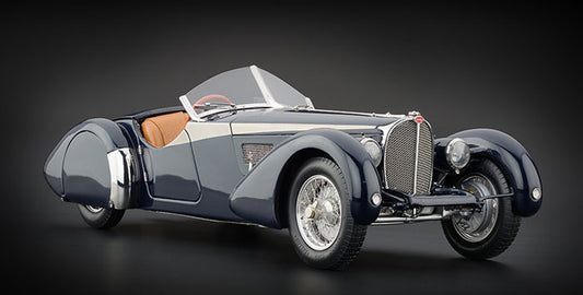 1:18 Bugatti 57 SC - Corsica Roadster - Chassis Nr 57593 - GU7 - 1938 - Dark Blue - CMC Models - M-106