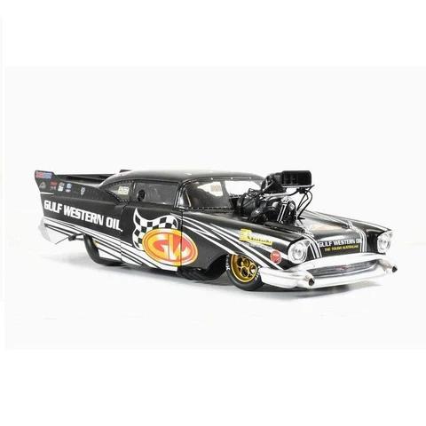 1:18 Chevrolet Coupe Gulf Western Oil Drag Car - Proslammer Championship - 1957 - Team Bray Racing - Victor Bray - Diecast Distributors Australia - DDAVB002