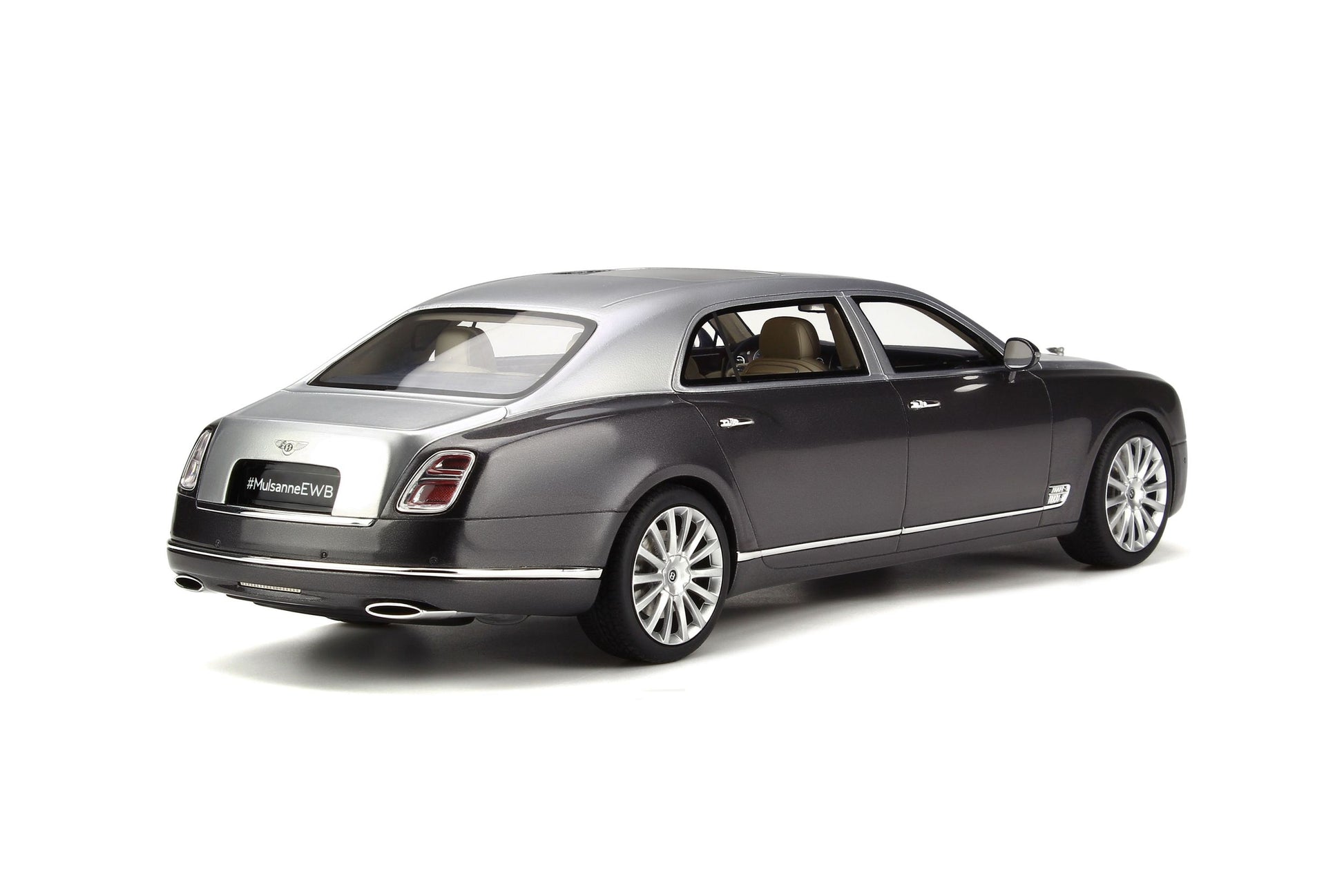 1:18 Bentley Mulsanne EWB - Resin Model - 2016 - Moon Bean/Tungsten - GT Spirit Models - GT148