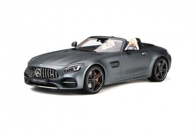 1:18 Mercedes-Benz AMG GT C Roadster - Resin Model - Grey - GT Spirit Models - GT197