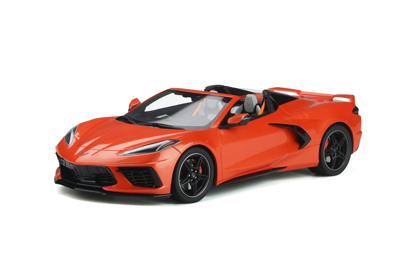 1:18 Chevrolet Corvette C8 Cabriolet - Resin Model - Sebring Orange - GT Spirit Models - GT309