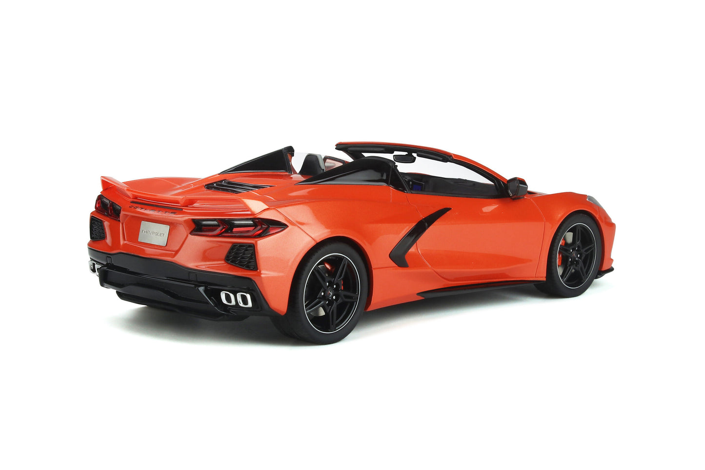1:18 Chevrolet Corvette C8 Cabriolet - Resin Model - Sebring Orange - GT Spirit Models - GT309
