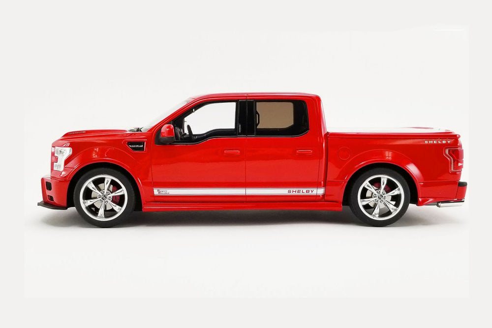 1:18 Shelby F150 Super Snake - Resin Model - 2017 - Red w/White Stripes - GT Spirit Models - US043