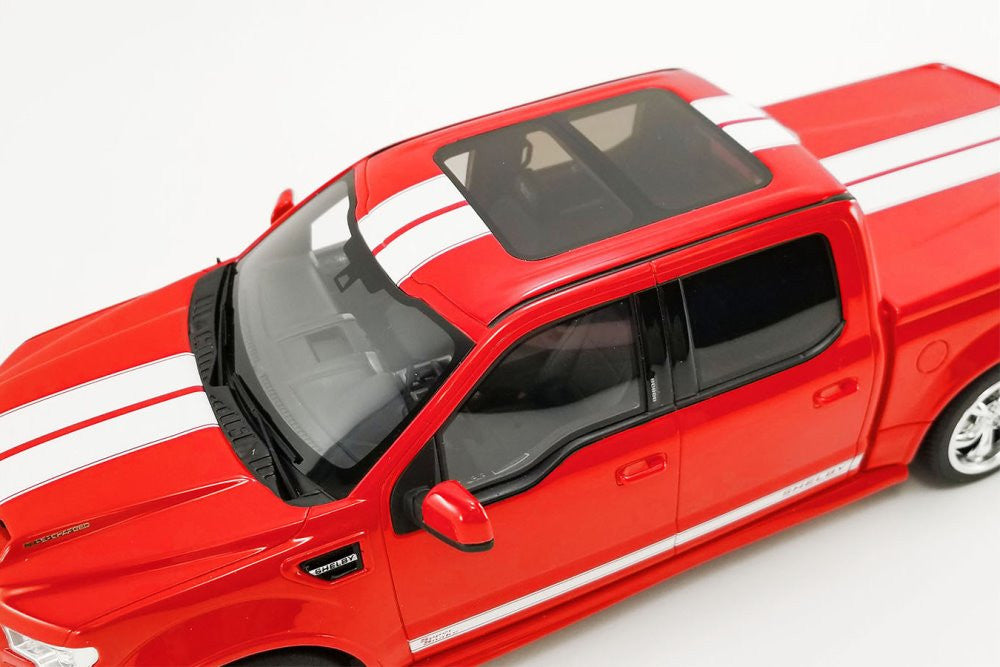 1:18 Shelby F150 Super Snake - Resin Model - 2017 - Red w/White Stripes - GT Spirit Models - US043