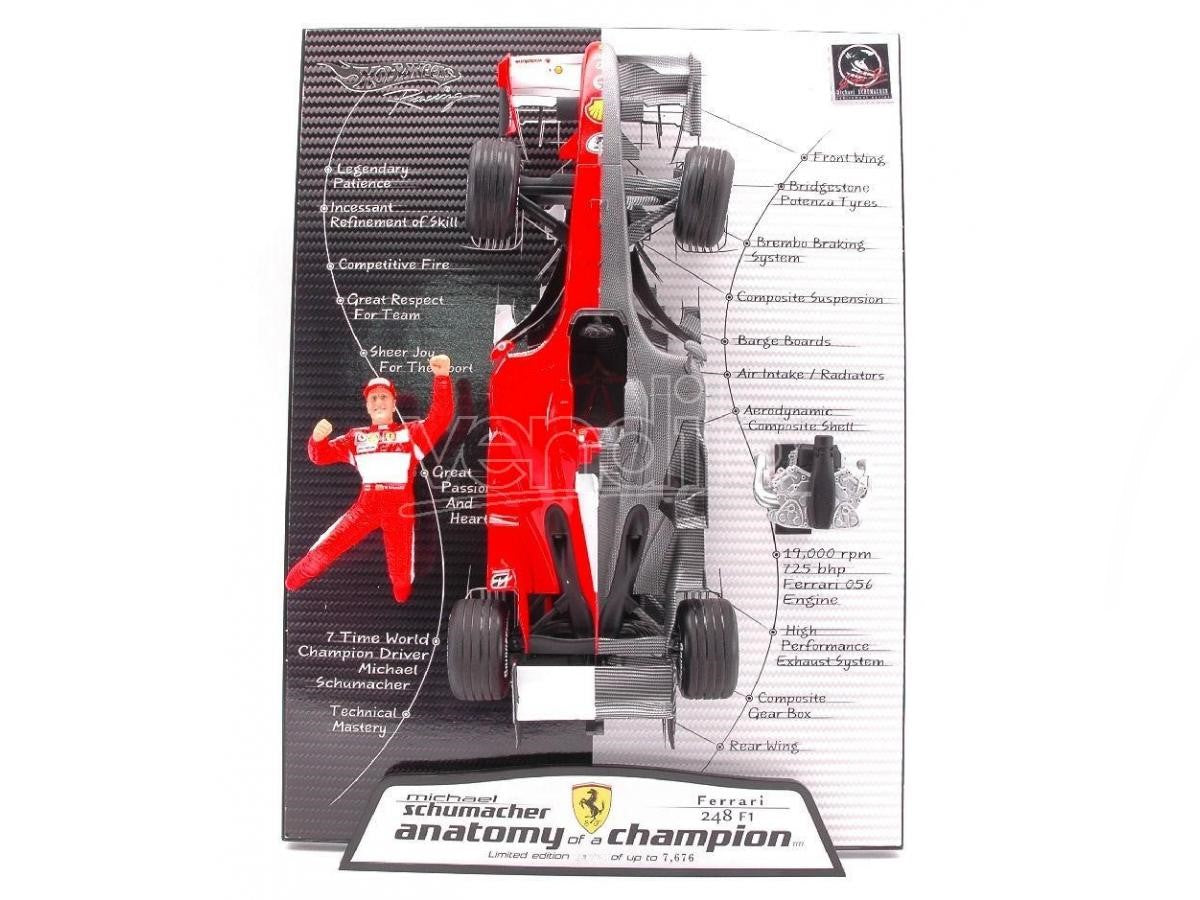 1:18 Ferrari F1 248 - Anatomy of a World Champion - 2006 - Formula 1 - Scuderia Ferrari - Michael Schumacher - Hot Wheels - L6234