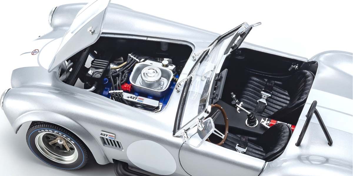 1:18 Shelby Cobra 427 S/C - Silver - Kyosho - 08047S