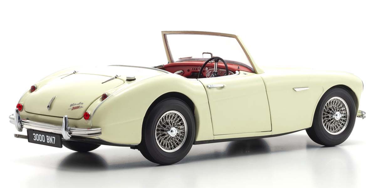 1:18 Austin-Healey 3000 Mk-1 (BN7) - English White - Kyosho - 08149EW