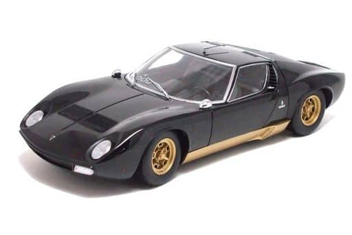 1:18 Lamborghini Miura P400SV - Black w/Gold Wheels - Kyosho - 08313BK