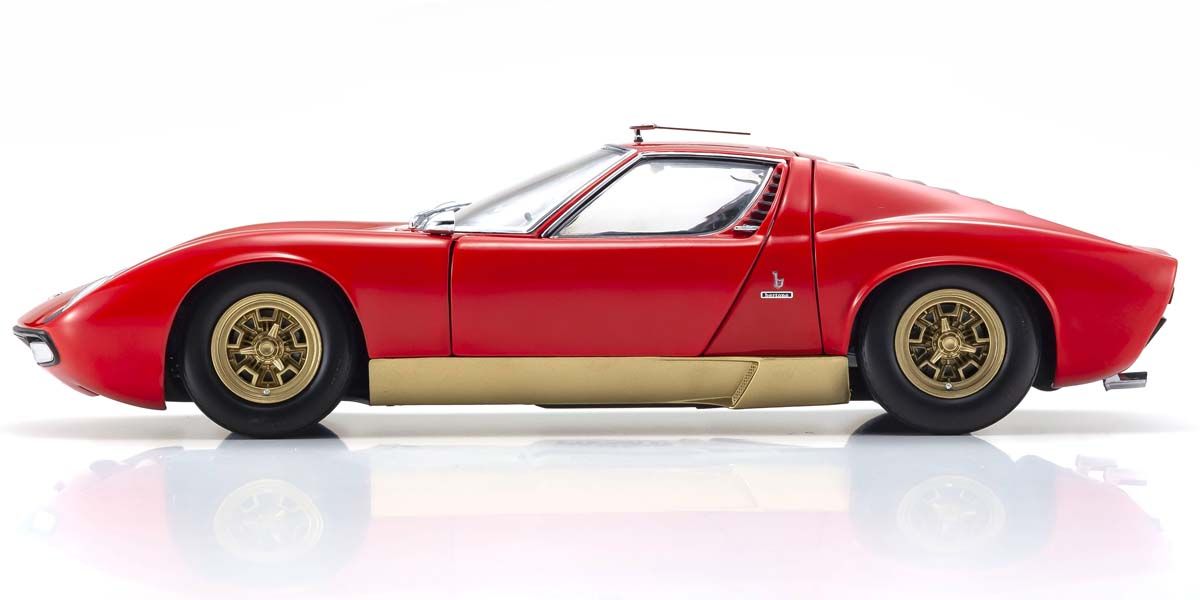 1:18 Lamborghini Miura P400SV - Red/Gold - Kyosho - 08317RG