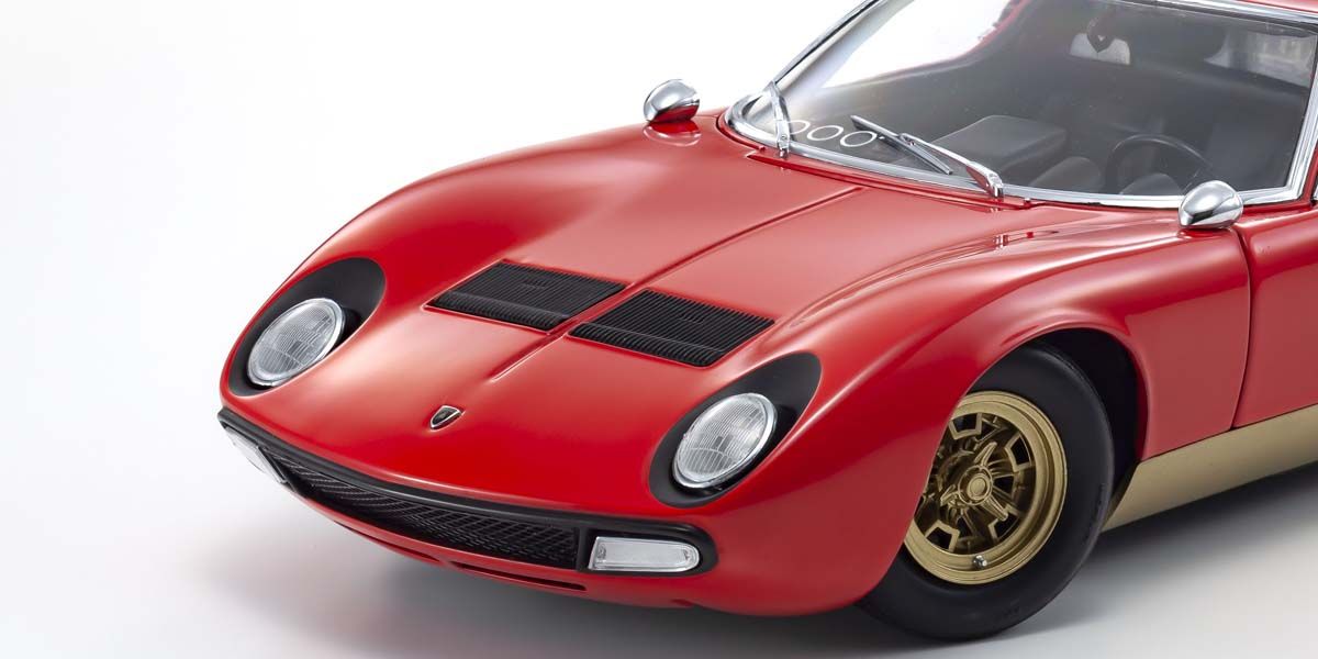 1:18 Lamborghini Miura P400SV - Red/Gold - Kyosho - 08317RG