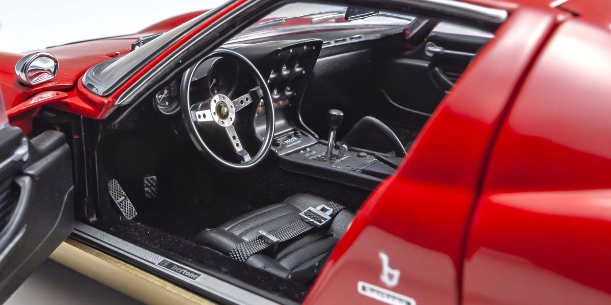 1:18 Lamborghini Miura P400SV - Red/Gold - Kyosho - 08317RG