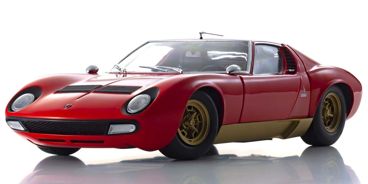 1:18 Lamborghini Miura P400SV - Red/Gold - Kyosho - 08317RG