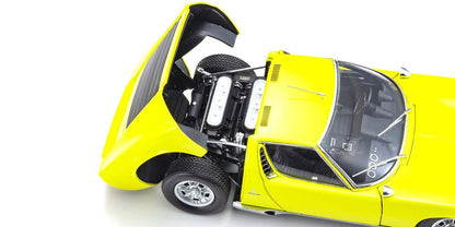 1:18 Lamborghini Miura P400SV - Yellow/Silver - Kyosho - 08317Y