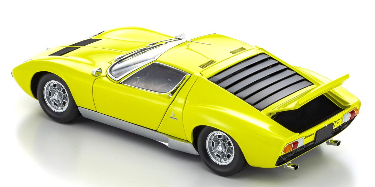 1:18 Lamborghini Miura P400SV - Yellow/Silver - Kyosho - 08317Y