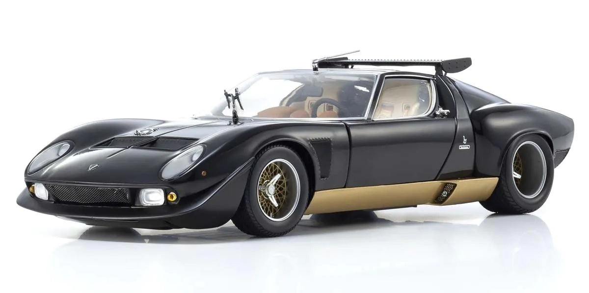 1:18 Lamborghini Miura SVR - Black/Gold - Kyosho - 08319BKG