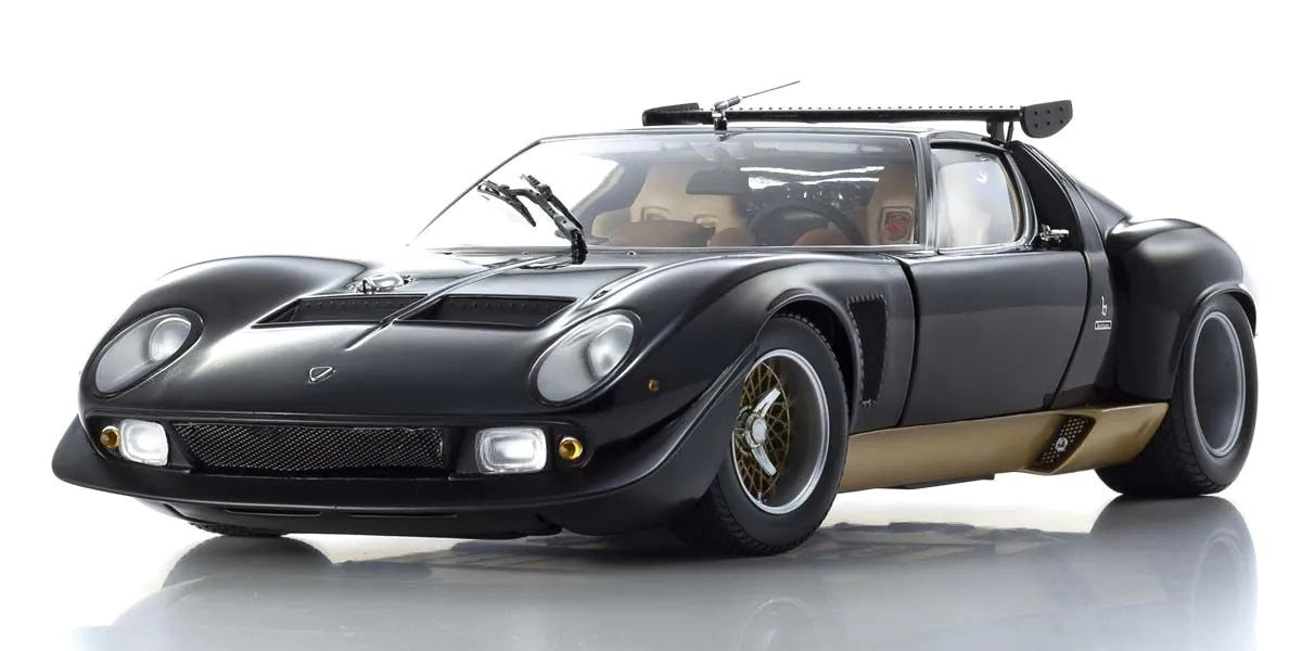 1:18 Lamborghini Miura SVR - Black/Gold - Kyosho - 08319BKG