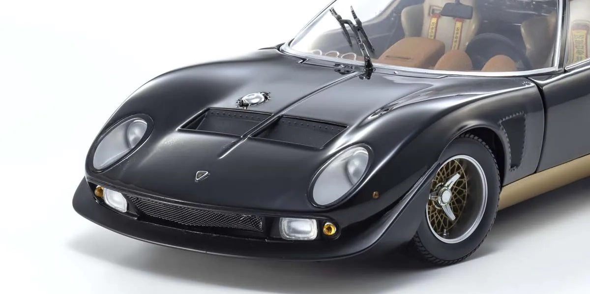 1:18 Lamborghini Miura SVR - Black/Gold - Kyosho - 08319BKG