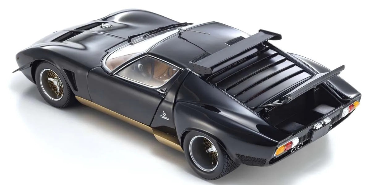 1:18 Lamborghini Miura SVR - Black/Gold - Kyosho - 08319BKG