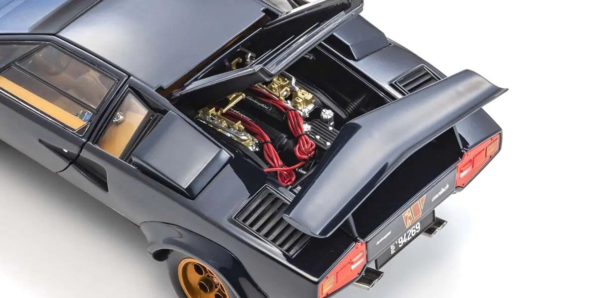 1:18 Lamborghini Countach Walter Wolf 3 - Dark Blue - Kyosho - 08320D