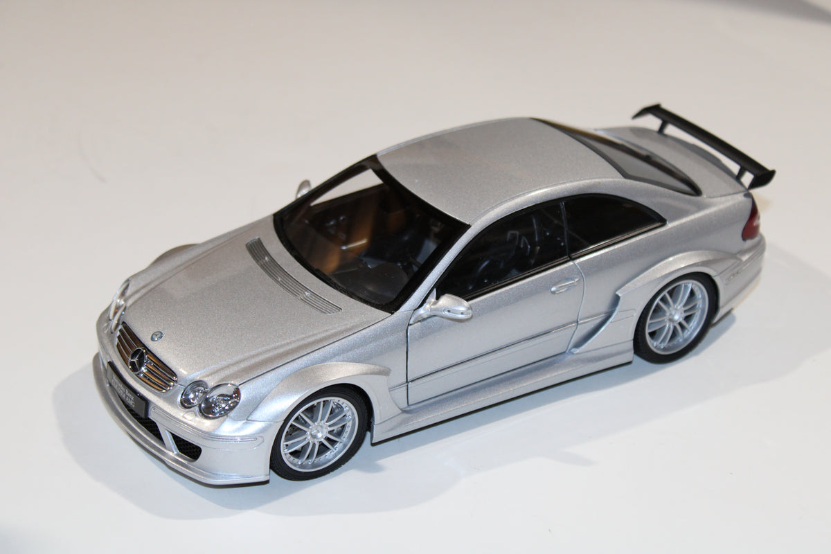 1:18 Mercedes-Benz CLK DTM AMG Coupe - Silver – Echuca Scale Model Cars