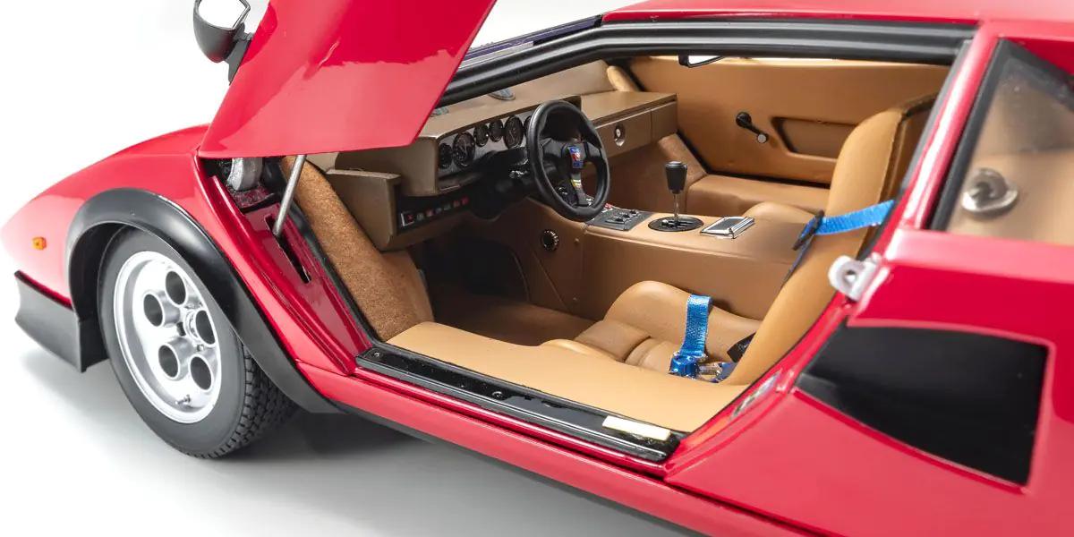 1:12 Lamborghini Countach Walter Wolf - Red - Kyosho - 08617R