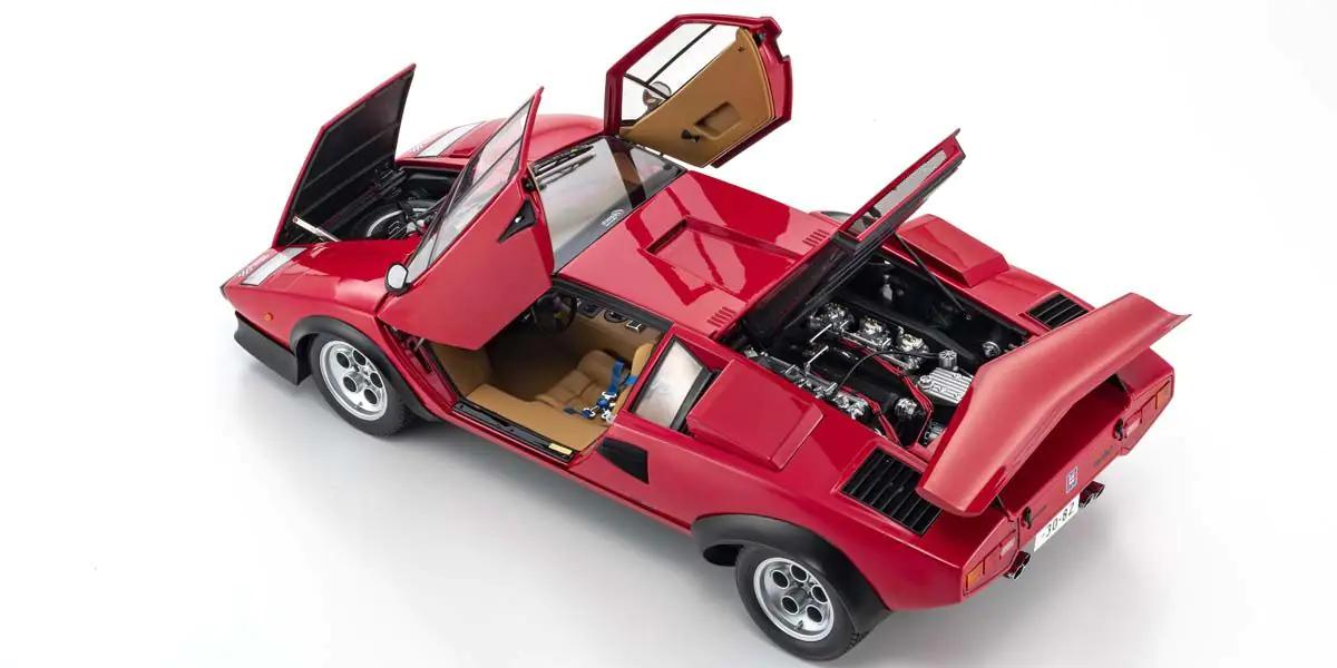 1:12 Lamborghini Countach Walter Wolf - Red - Kyosho - 08617R