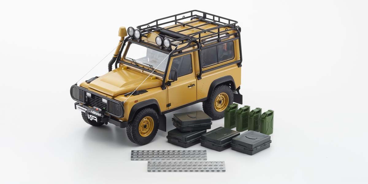 1:18 Land Rover Defender 90 - Yellow - Kyosho - 08901CT