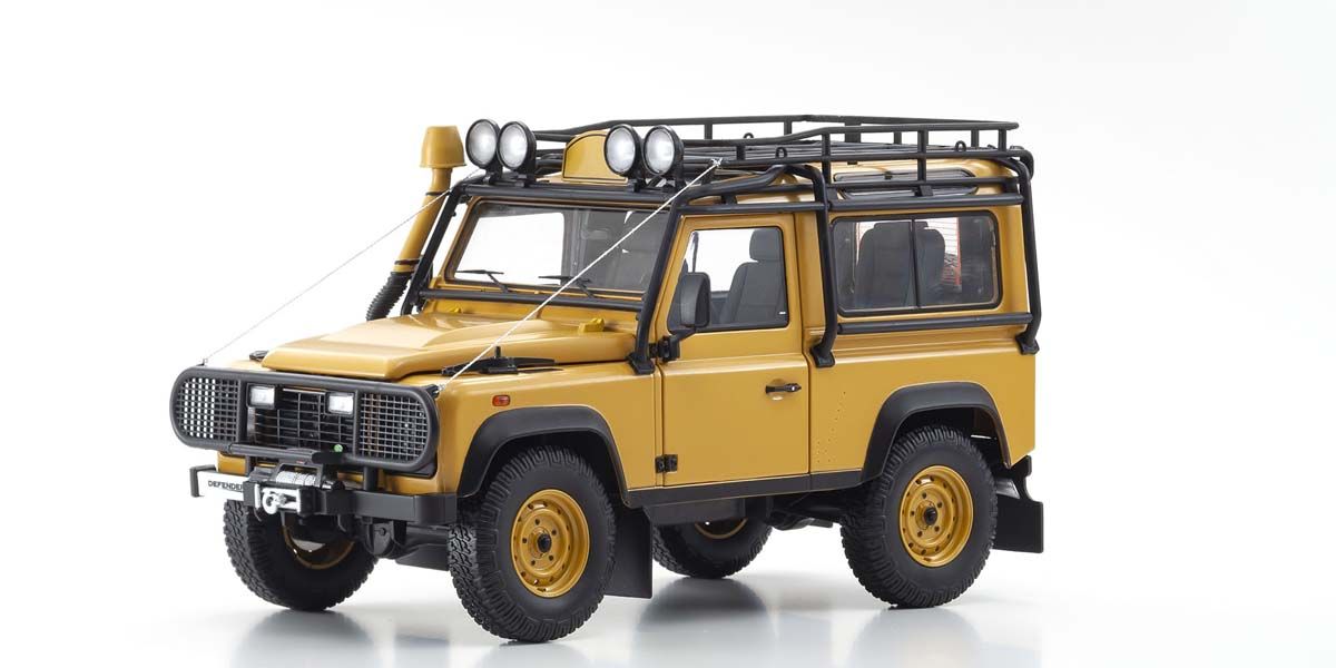 1:18 Land Rover Defender 90 - Yellow - Kyosho - 08901CT