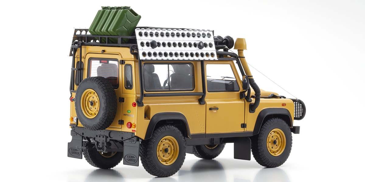 1:18 Land Rover Defender 90 - Yellow - Kyosho - 08901CT