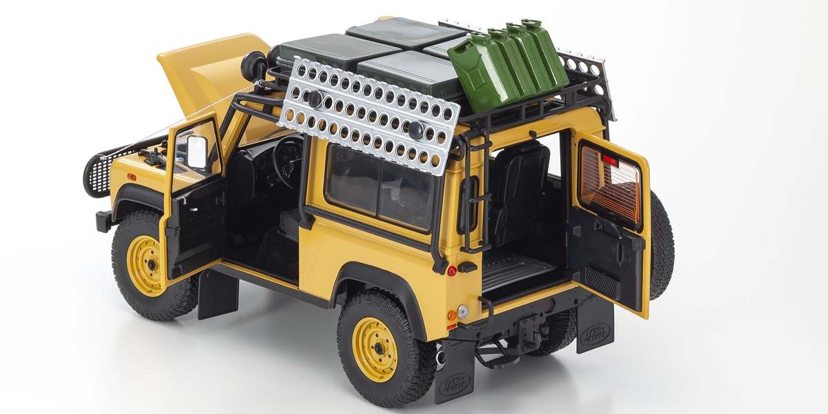 1:18 Land Rover Defender 90 - Yellow - Kyosho - 08901CT