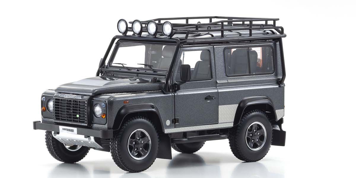 1:18 Land Rover Defender 90 - Gray - Kyosho - 08901TR