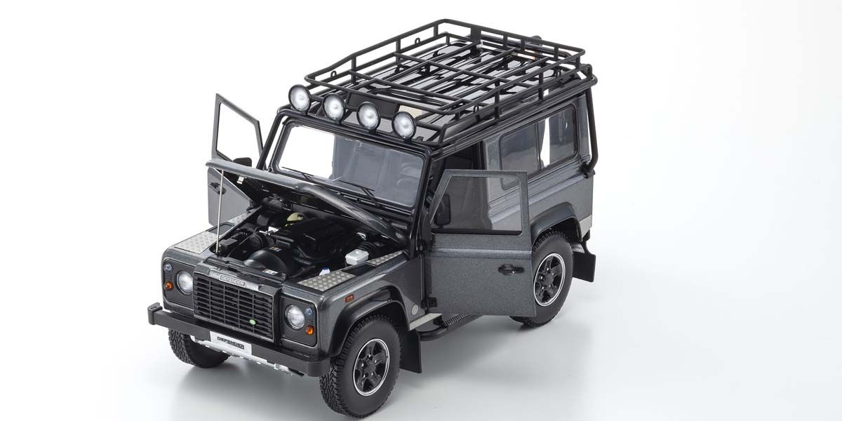 1:18 Land Rover Defender 90 - Gray - Kyosho - 08901TR