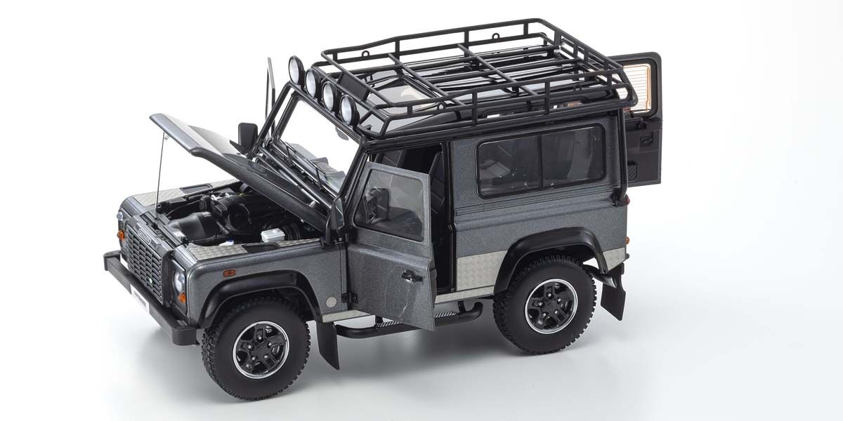 1:18 Land Rover Defender 90 - Gray - Kyosho - 08901TR