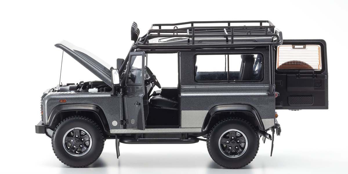 1:18 Land Rover Defender 90 - Gray - Kyosho - 08901TR