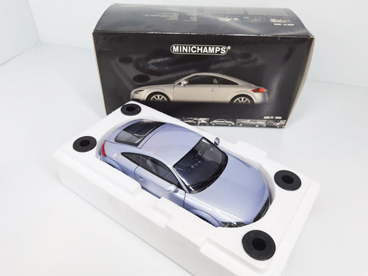 1:18 Audi TT - 2006 - Silverblue Metallic - Minichamps - 100 015020