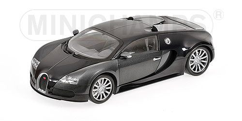 1:18 Bugatti Veyron - 2009 - Black Metallic/Grey Metallic - Minichamps - 100 110820