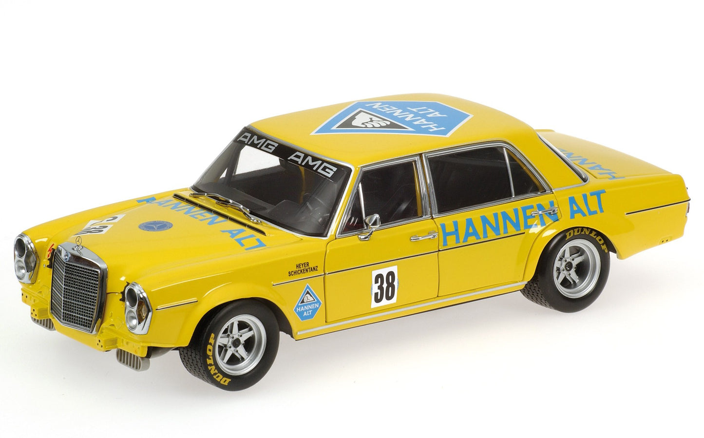 1:18 Mercedes-Benz 300SEL 6.8 #38 - Saisonfinale - 1971 - Hans Heyer - Minichamps - 100 713438