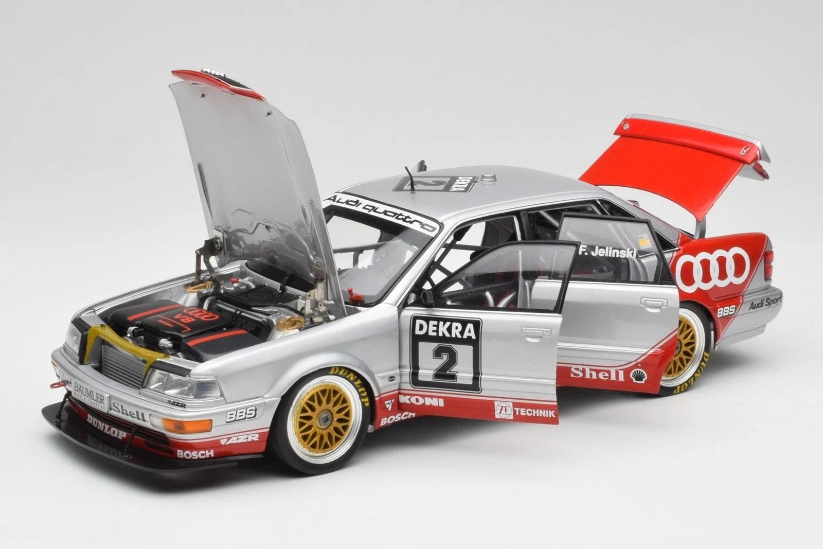 1:18 Audi V8 Quattro #2 - DTM - 1992 - Team AZR - Frank Jelinski - Minichamps - 100 921002